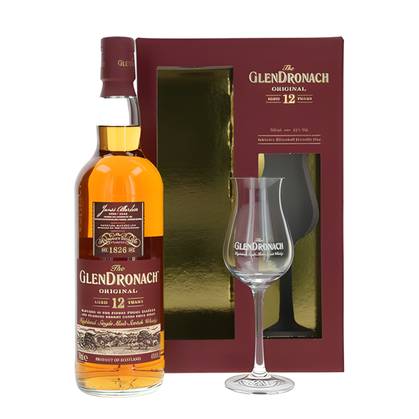 Glendronach 12y PX and Oloroso Sherry Finish + glass - gift packaging