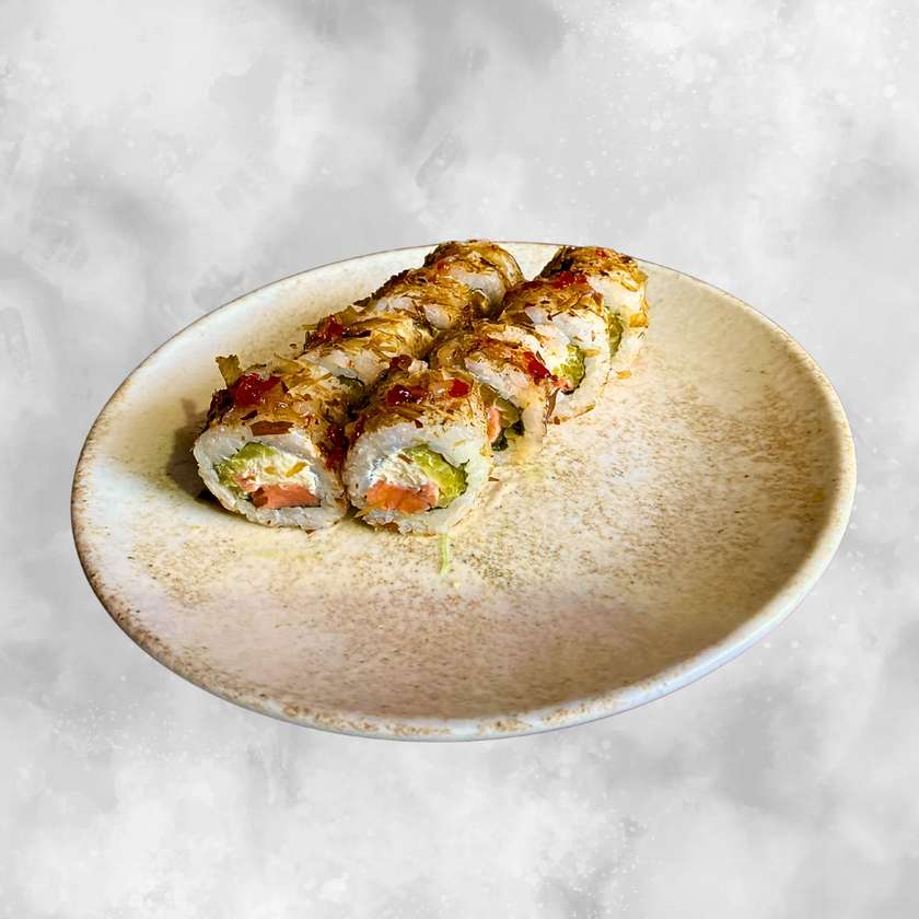 Norwegian roll with salmon