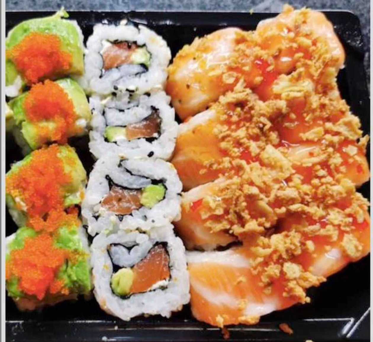 A3. 16 Salmon California Rolls (16 pieces)