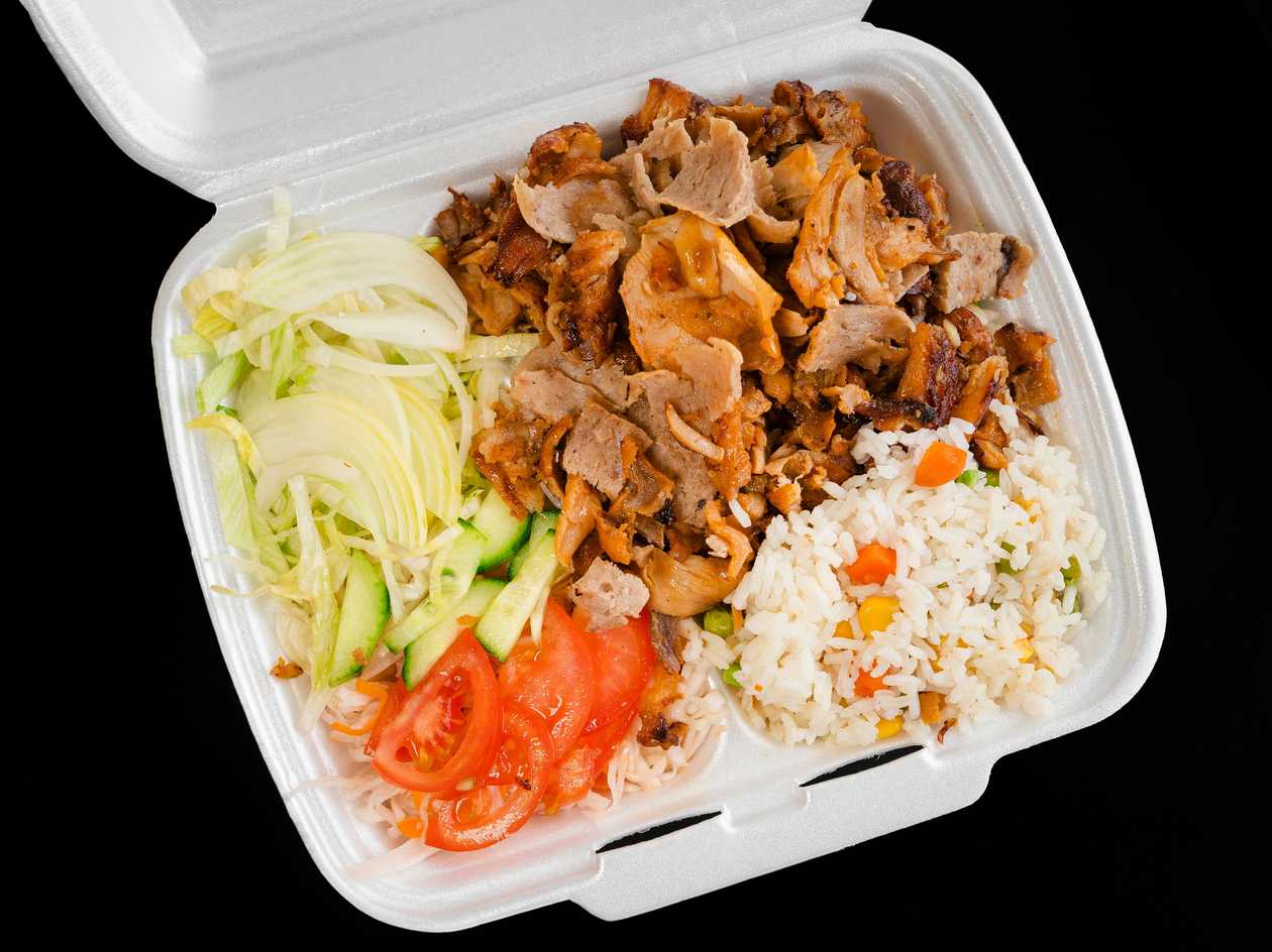 Lider Kebab talíř s rýží