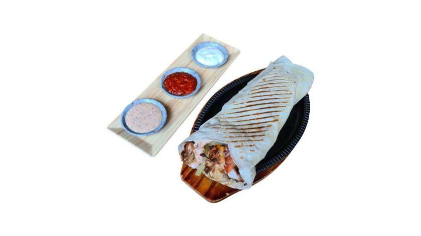 15 - tortilla kebab chicken wrap