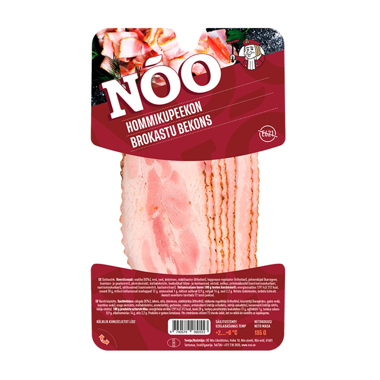Nõo, Morning Bacon, 135g (expires soon)