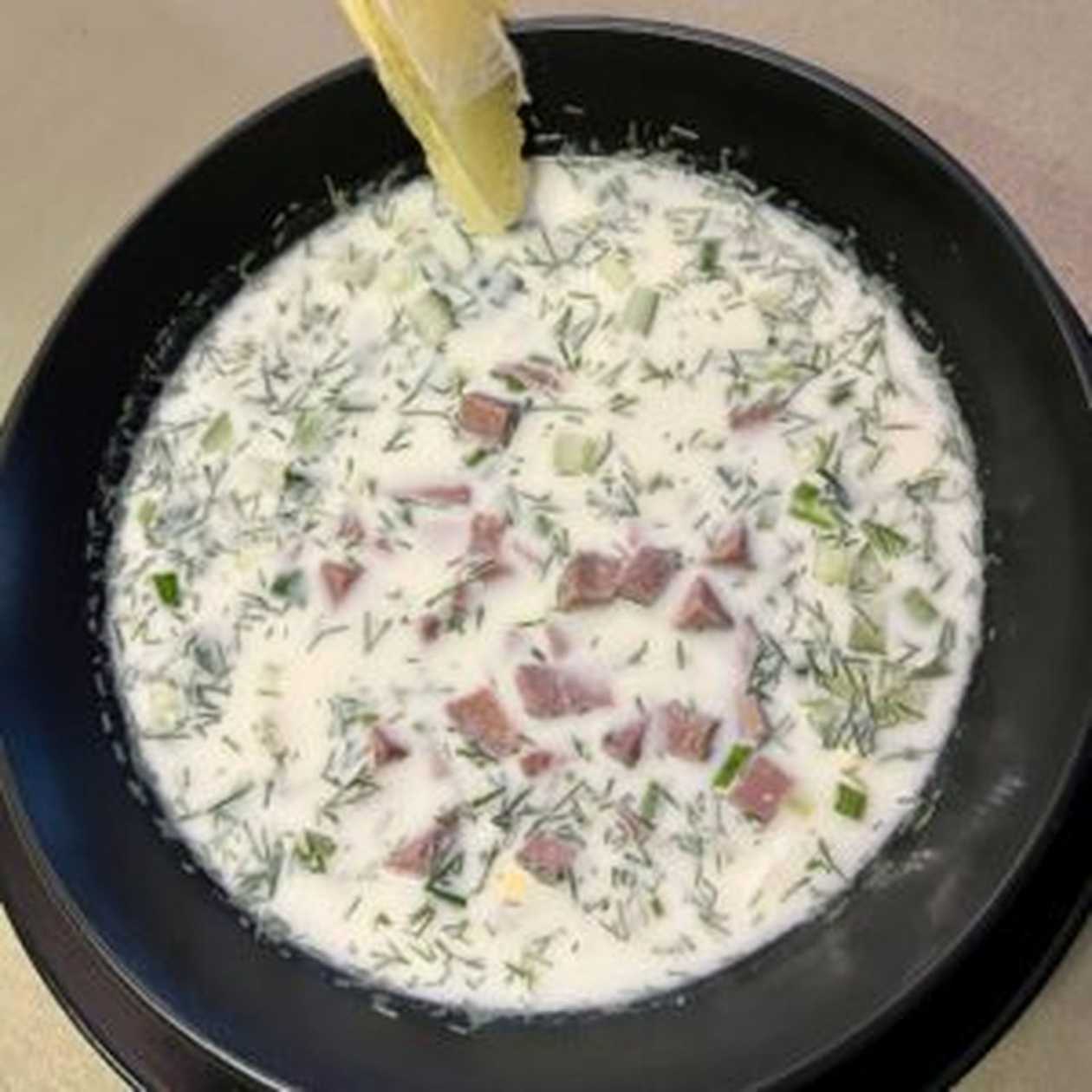 Окрошка з язиком