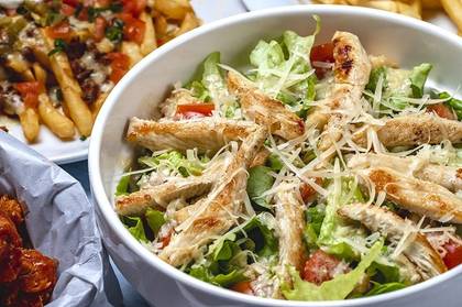 Caesar salad with chicken