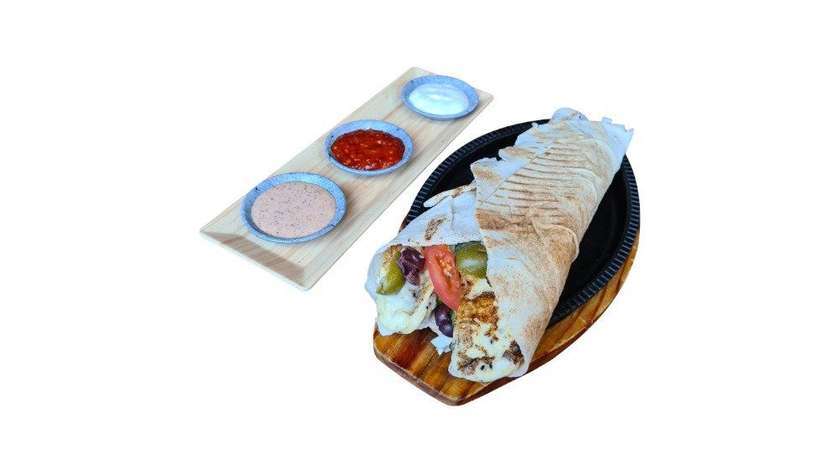 31 - tortilla halloumi cheese wrap