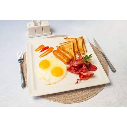 Eggs and Toast with Macon and Sausage