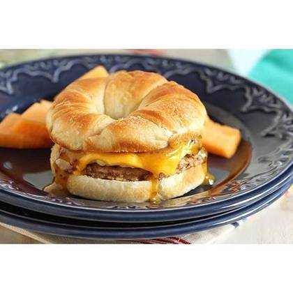 Egg Beef Macon or Sausage Croissant