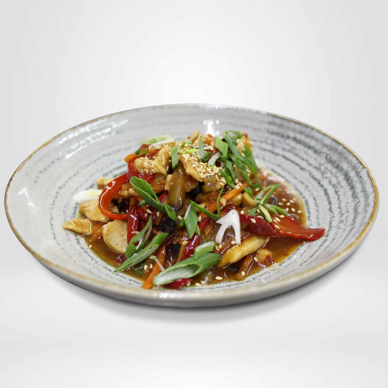 Pui sweet chilli cu legume