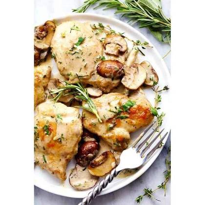 Creamy Garlic Mushroom Chicken