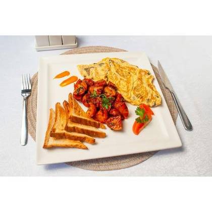 Mushroom and Basil Omelette