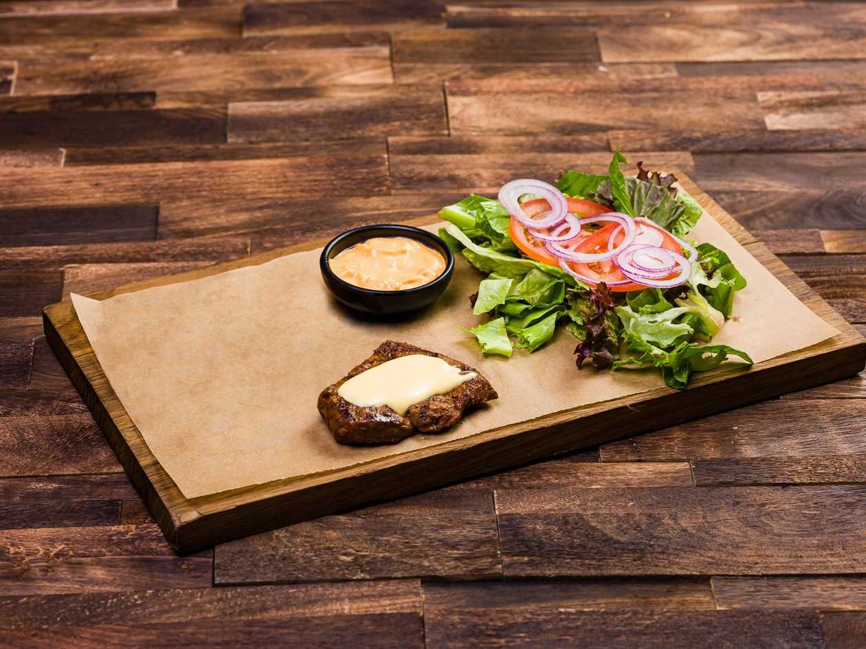 Naked burger beef tenderloin