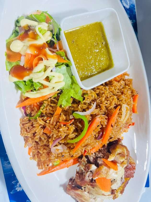 Jollof Rice with Chicken