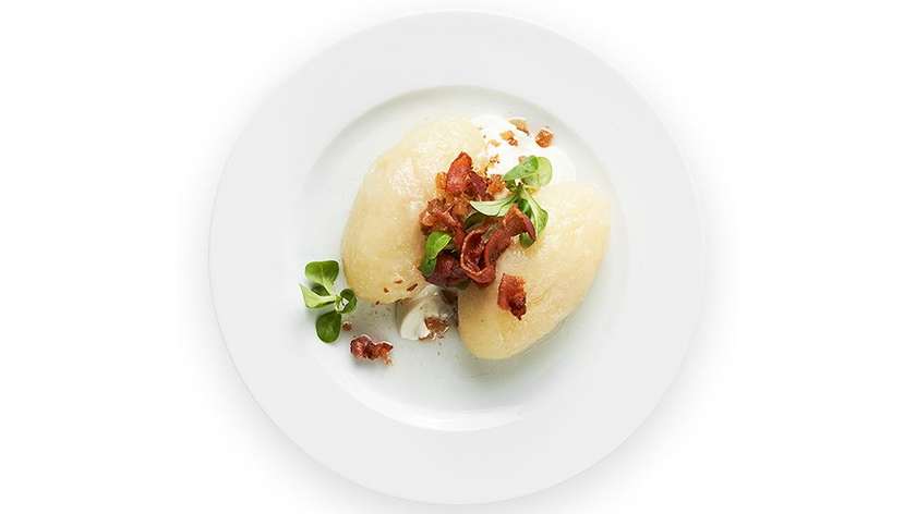 Potato dumplings with meat