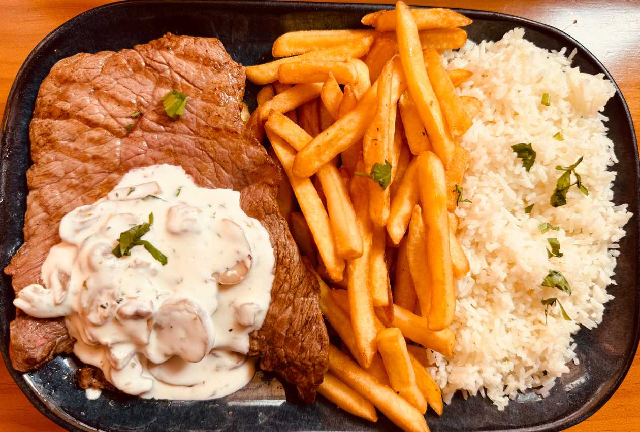 Bife de Vaca Cogumelos