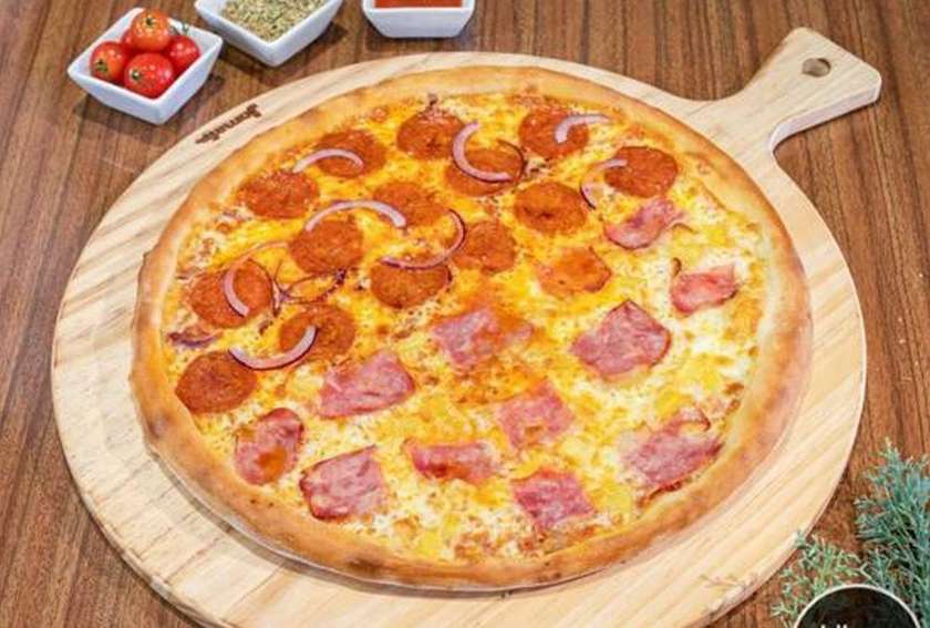 Pepperoni and Bacon Pizza