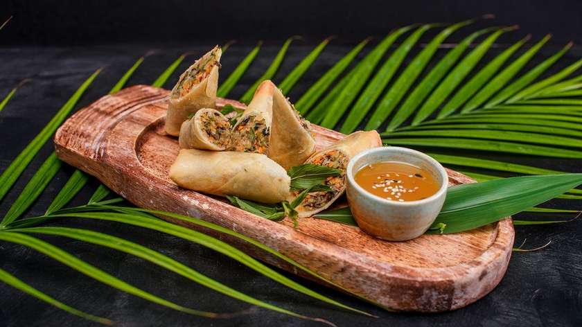 Vegetable spring rolls