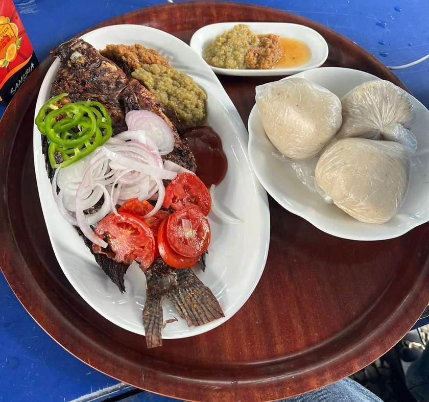 Banku With Tilapia