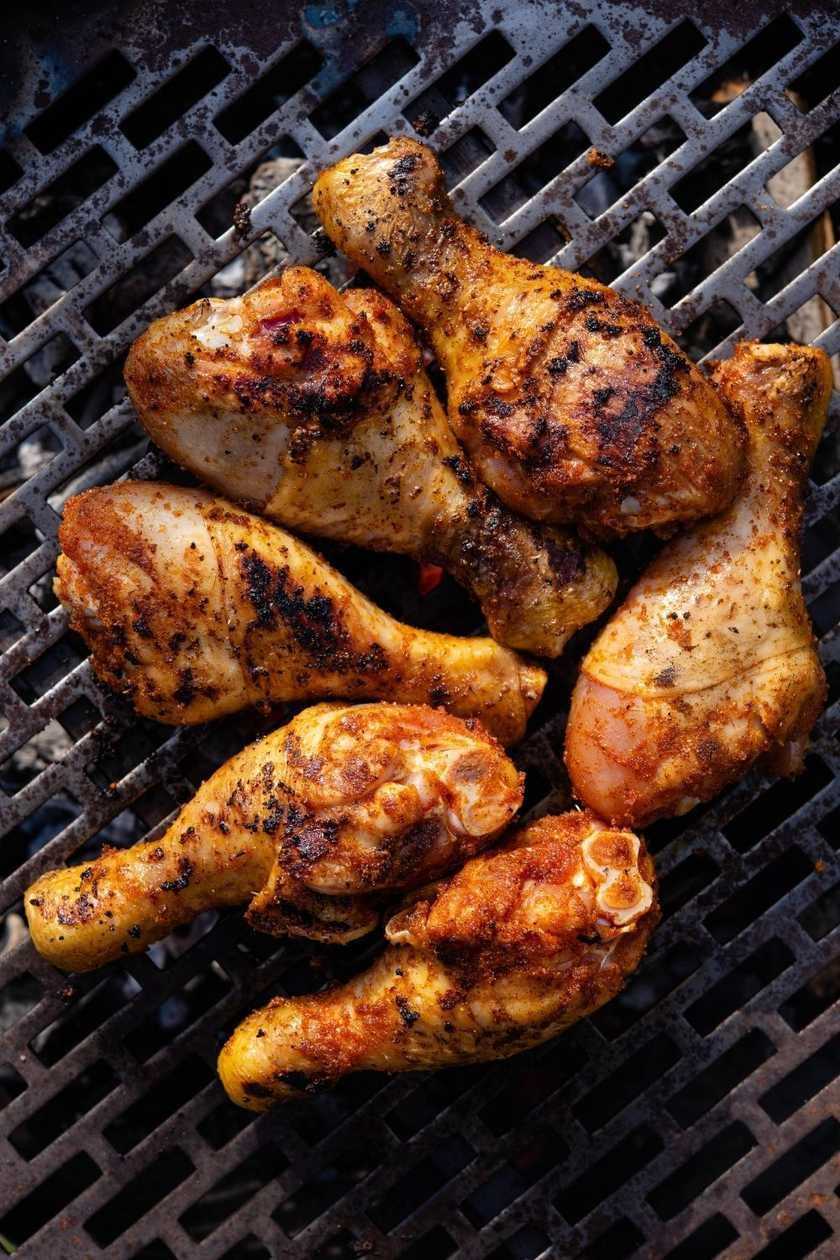 Grilled chicken drumsticks