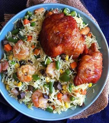 Fried rice with turkey