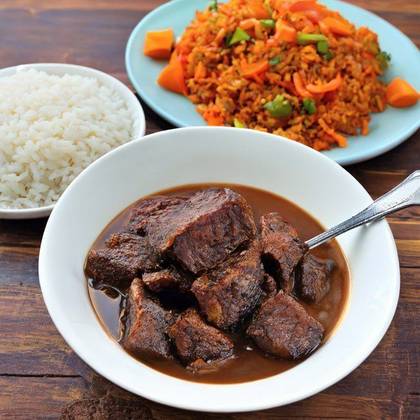 Pilau with Beef Stew