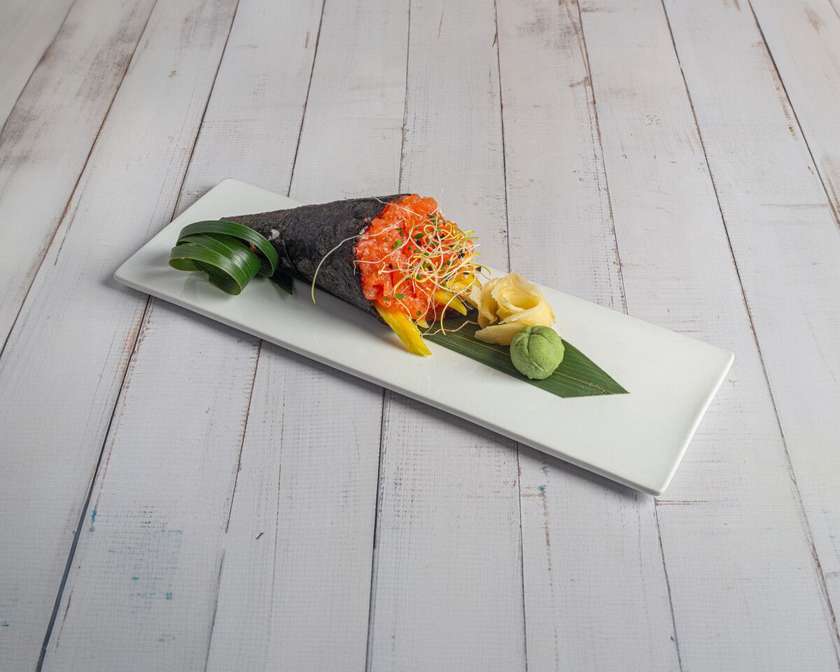 Salmon and Mango Temaki