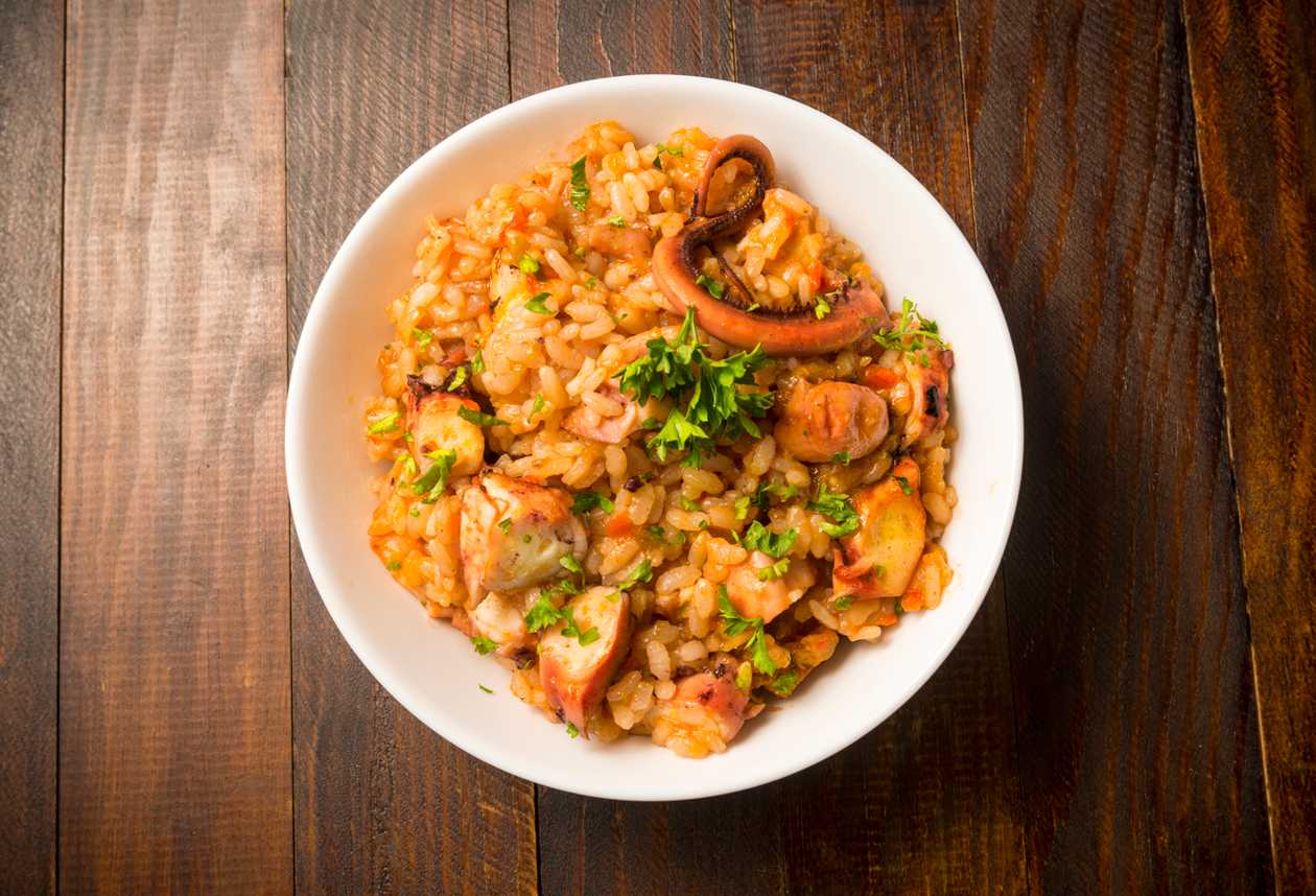 Octopus rice