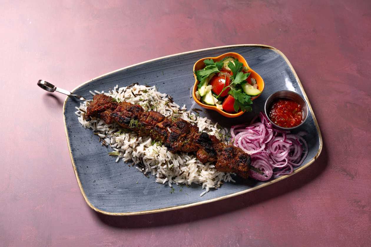 Grill pork shashlik