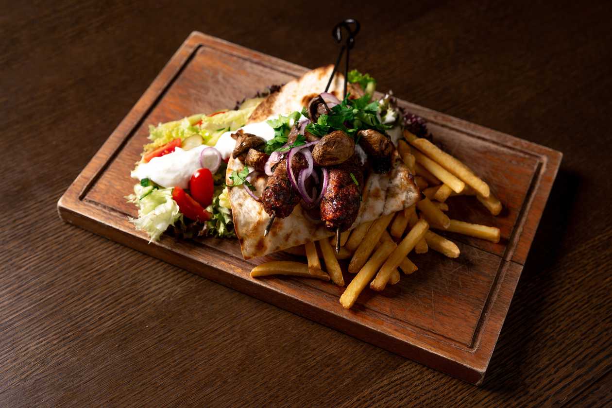 Mature beef liulia kebab