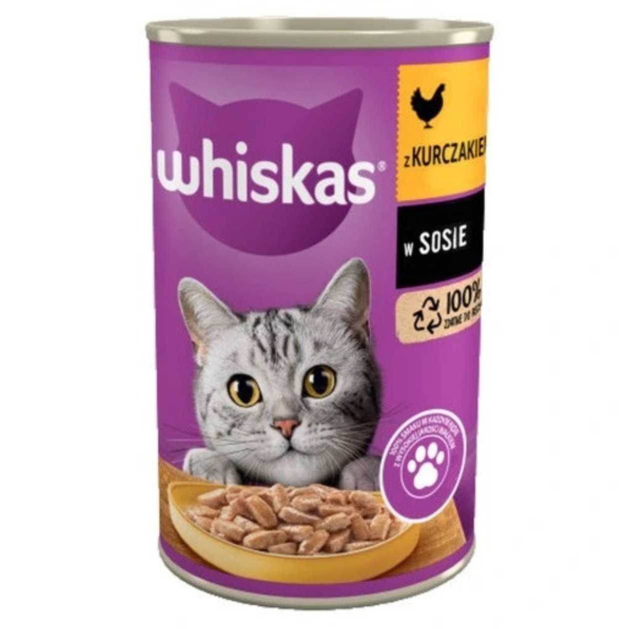 Mokra Karma w Puszce Kurczak Whiskas 400g (expires soon)