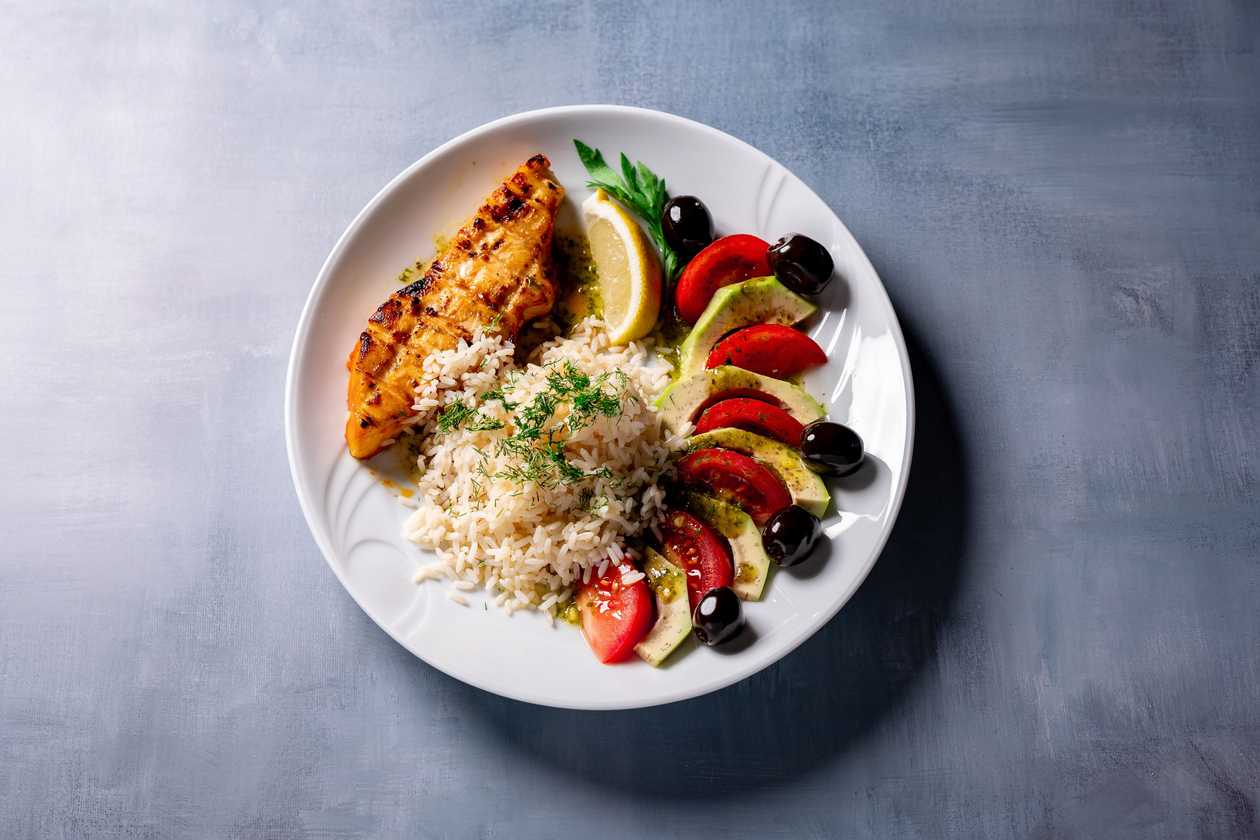 Grilled butterfish fillet