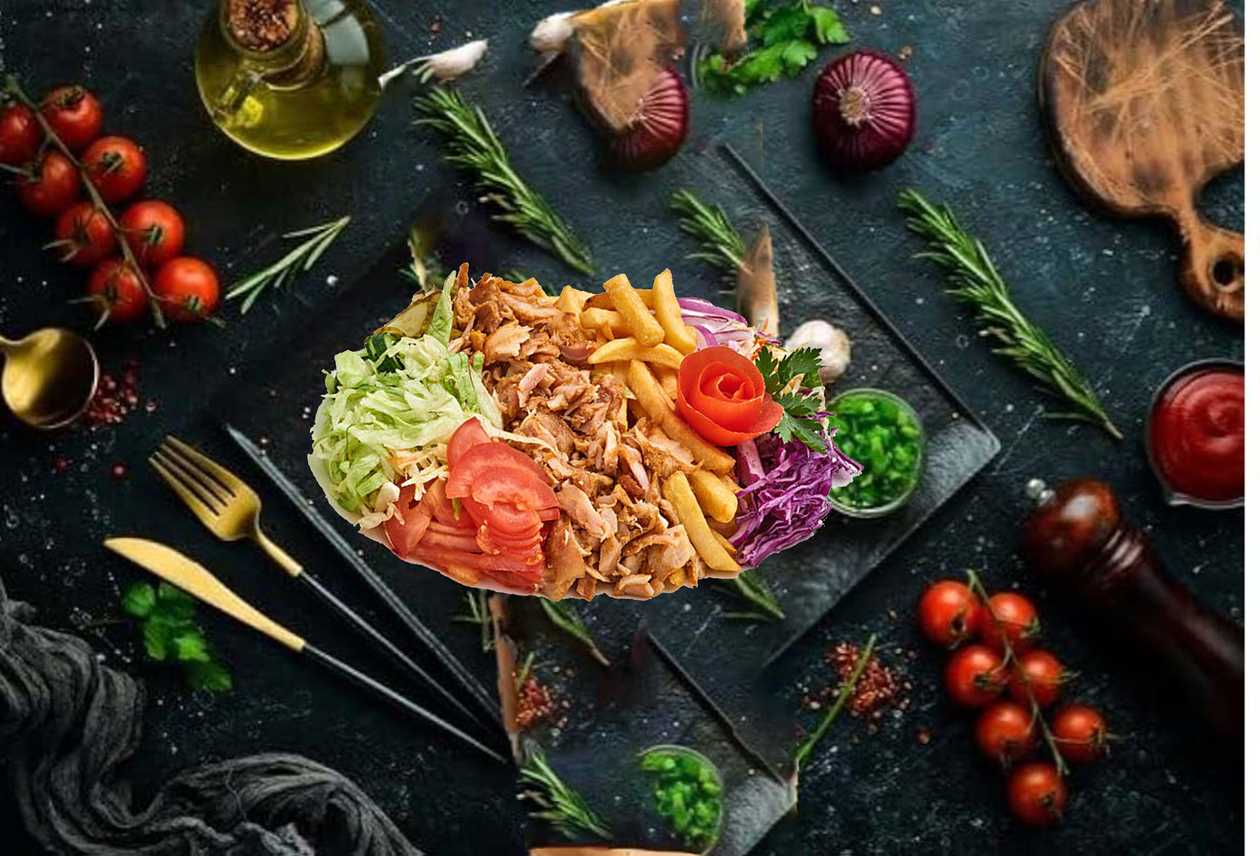 Kebab on Plate Mega