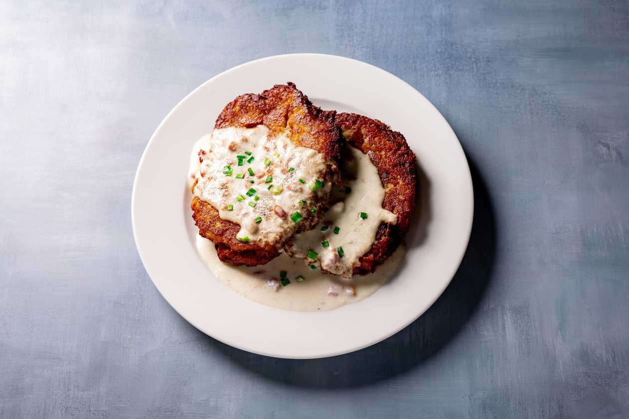 Potato pancakes with meat