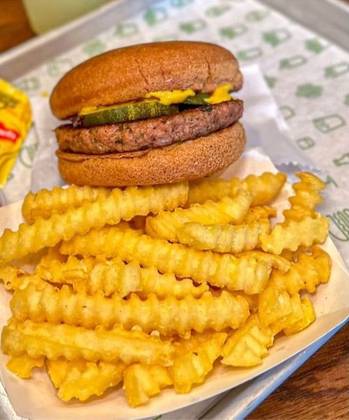 Veggie Burger With Fries