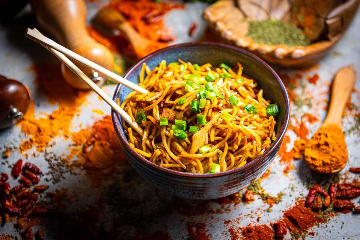Egg Noodles Egg and Vegetables
