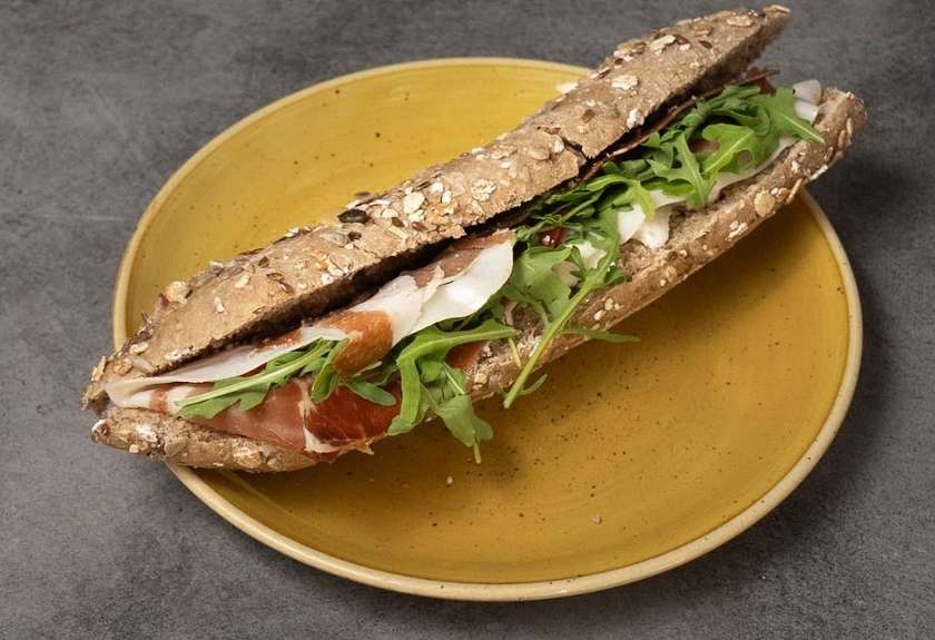 Parma Ham Wholegrain Baguette