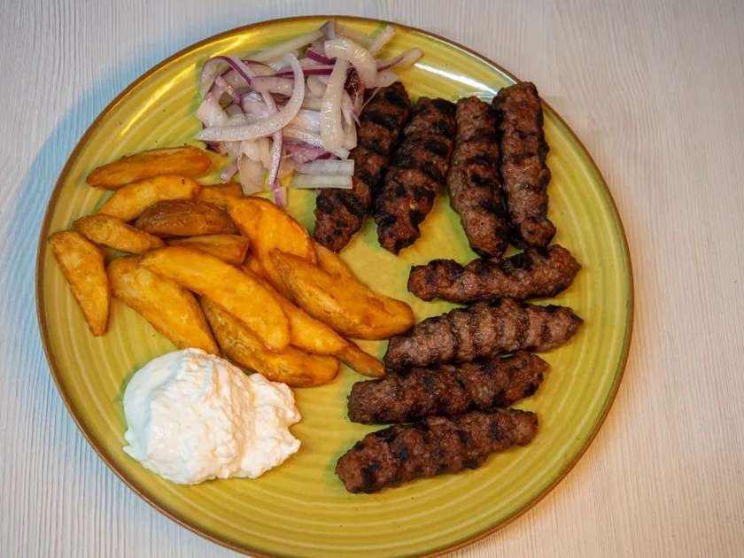Serbian grilled minced meat rolls