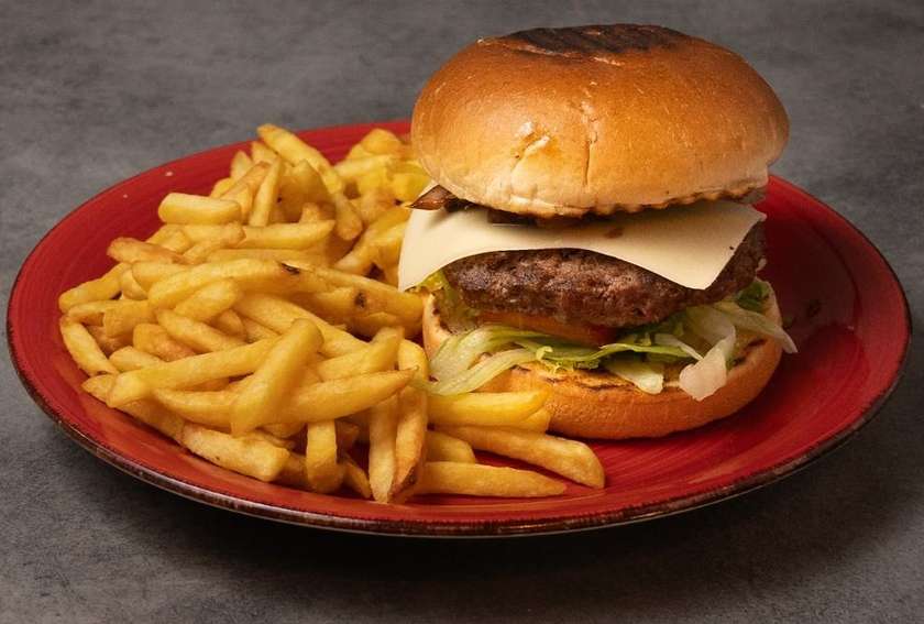 Cheese Burger & Fries