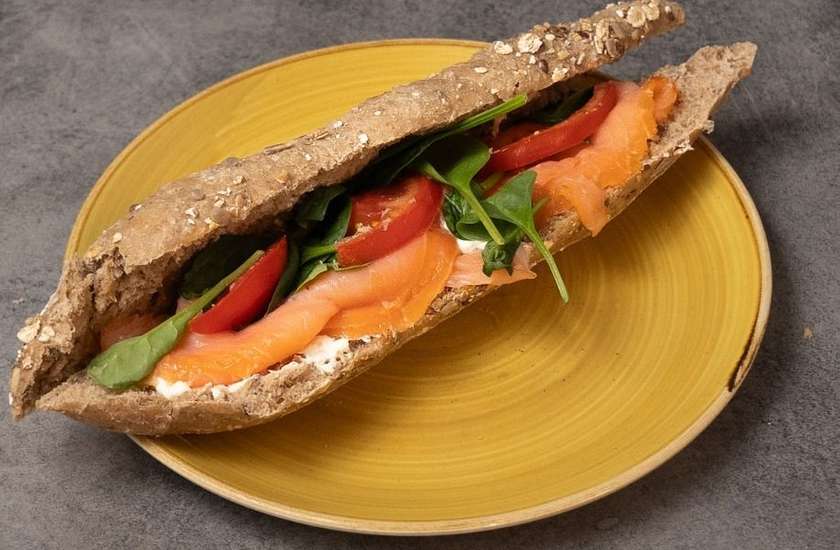Smoked Salmon Wholegrain Baguette