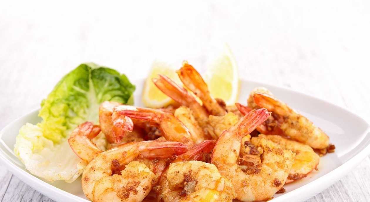 Grilované kráľovské krevety s cesnakom