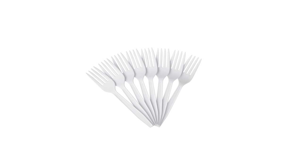 Silpak Disposable Plastic Fork, X24