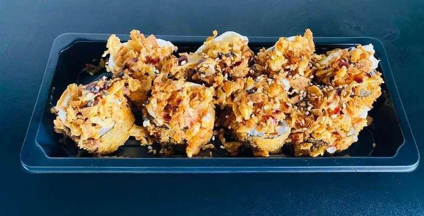 Hot Roll Atum com cebola frita 8 Peças