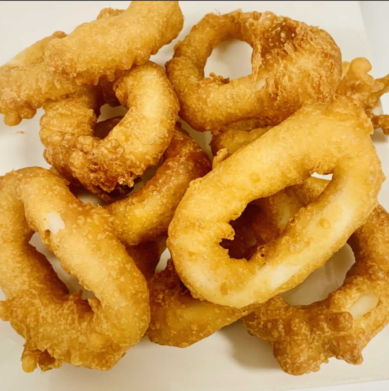 Fried Calamari With Side Dish - 8 Pieces