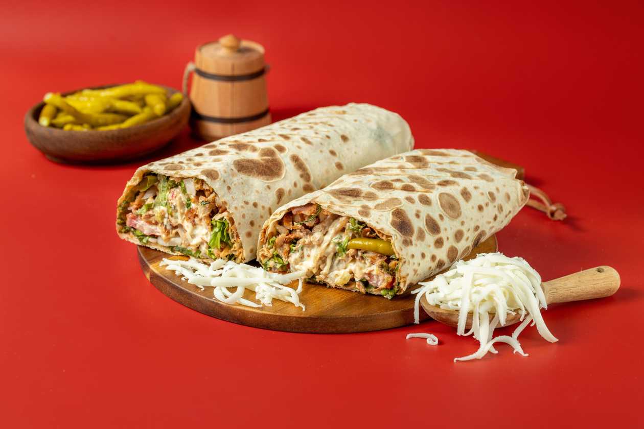 Big Shaurma With Mozzarella