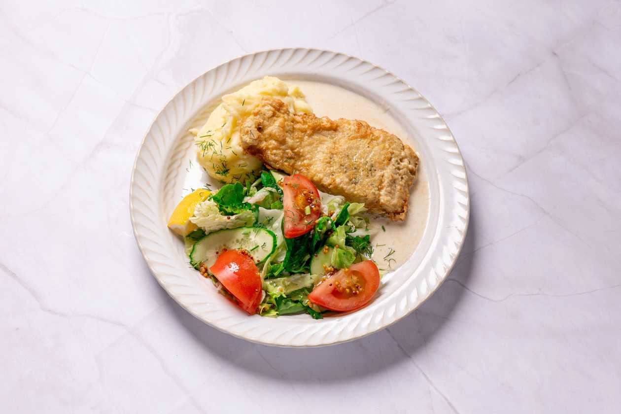 Tender cod steak