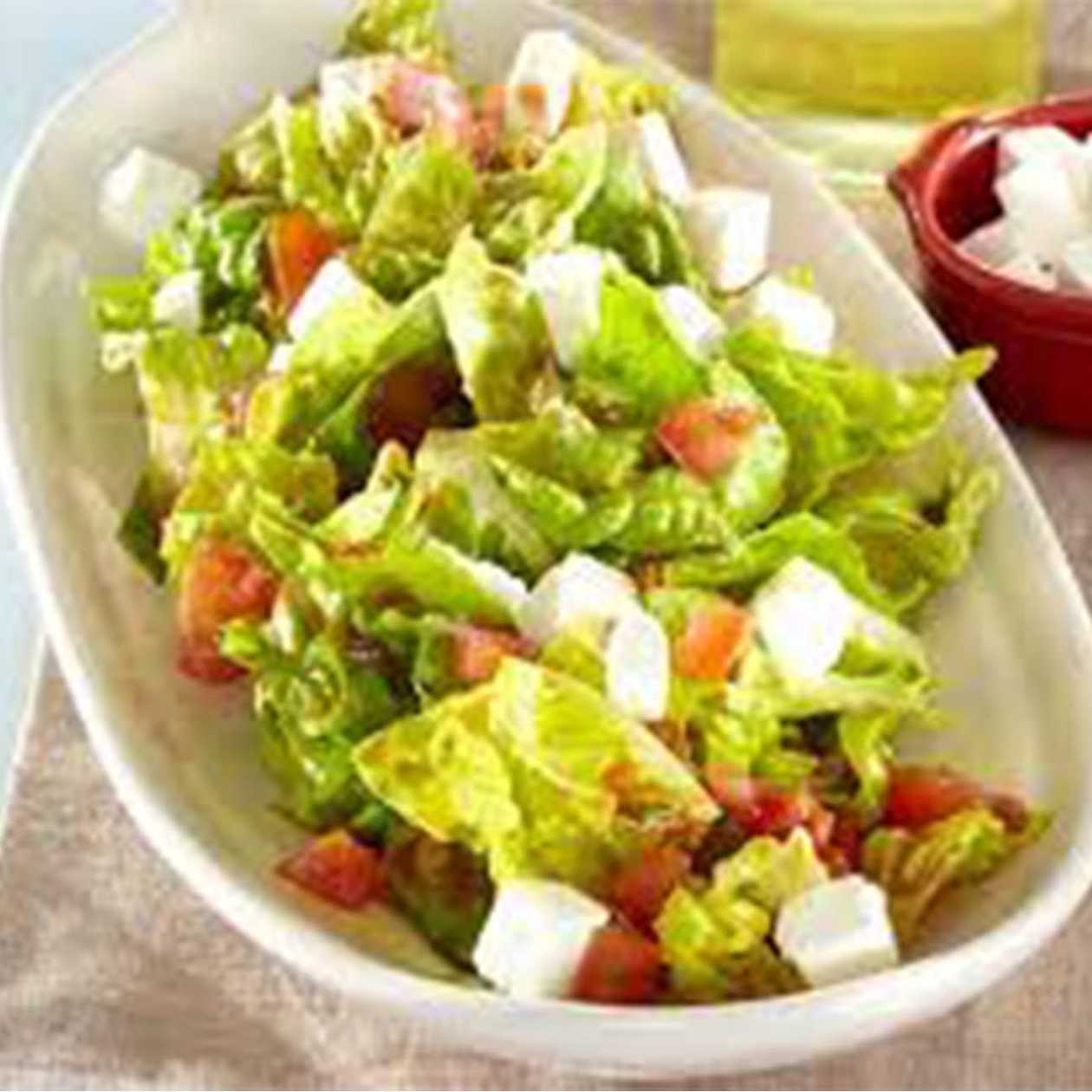 Salata de vara bio cu feta vegetala - fara gluten, vegan / de post. 300 gr