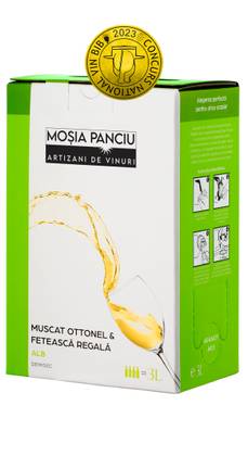 Bag in Box 3L Muscat Ottonel & Feteascā Regalā white semi-dry