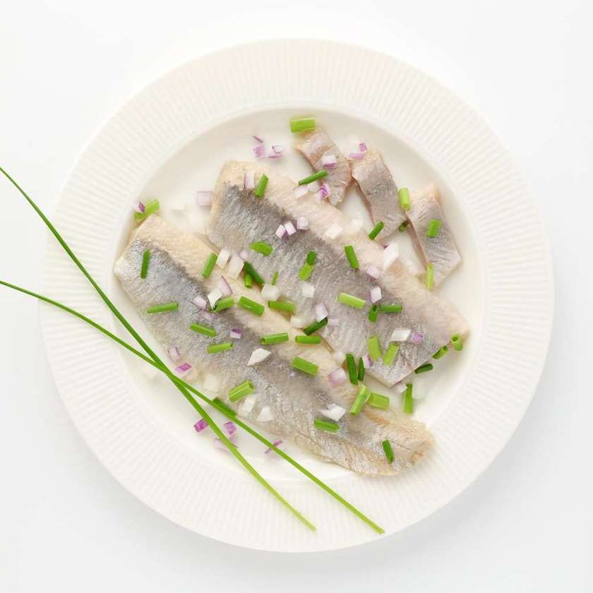 Atlantic herring fillets salted in vegetable oil /kg