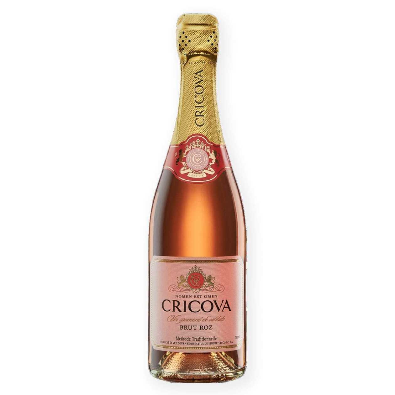Cricova classic brut rosé sparkling wine 750ml