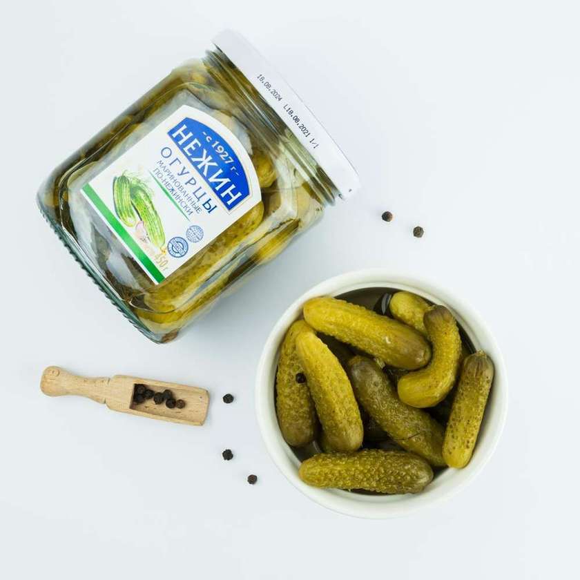 Marinated cucumbers 450g