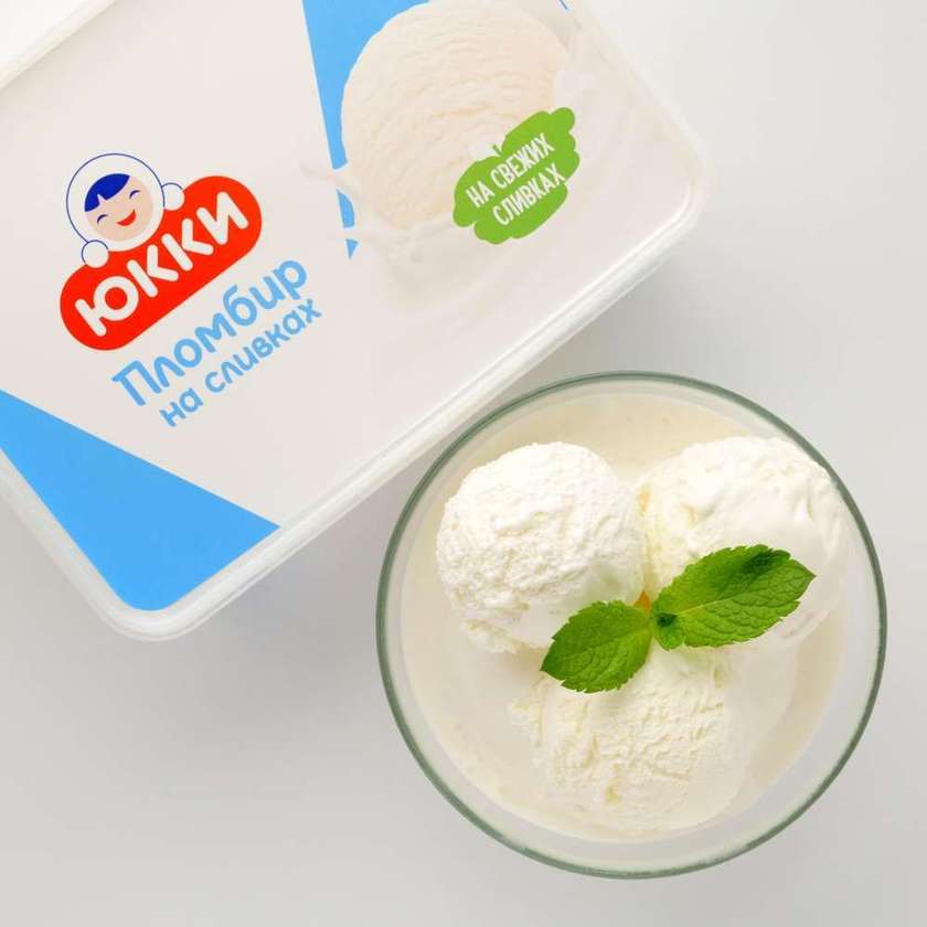 Iukki vanilla plombir ice cream 400g sb 925